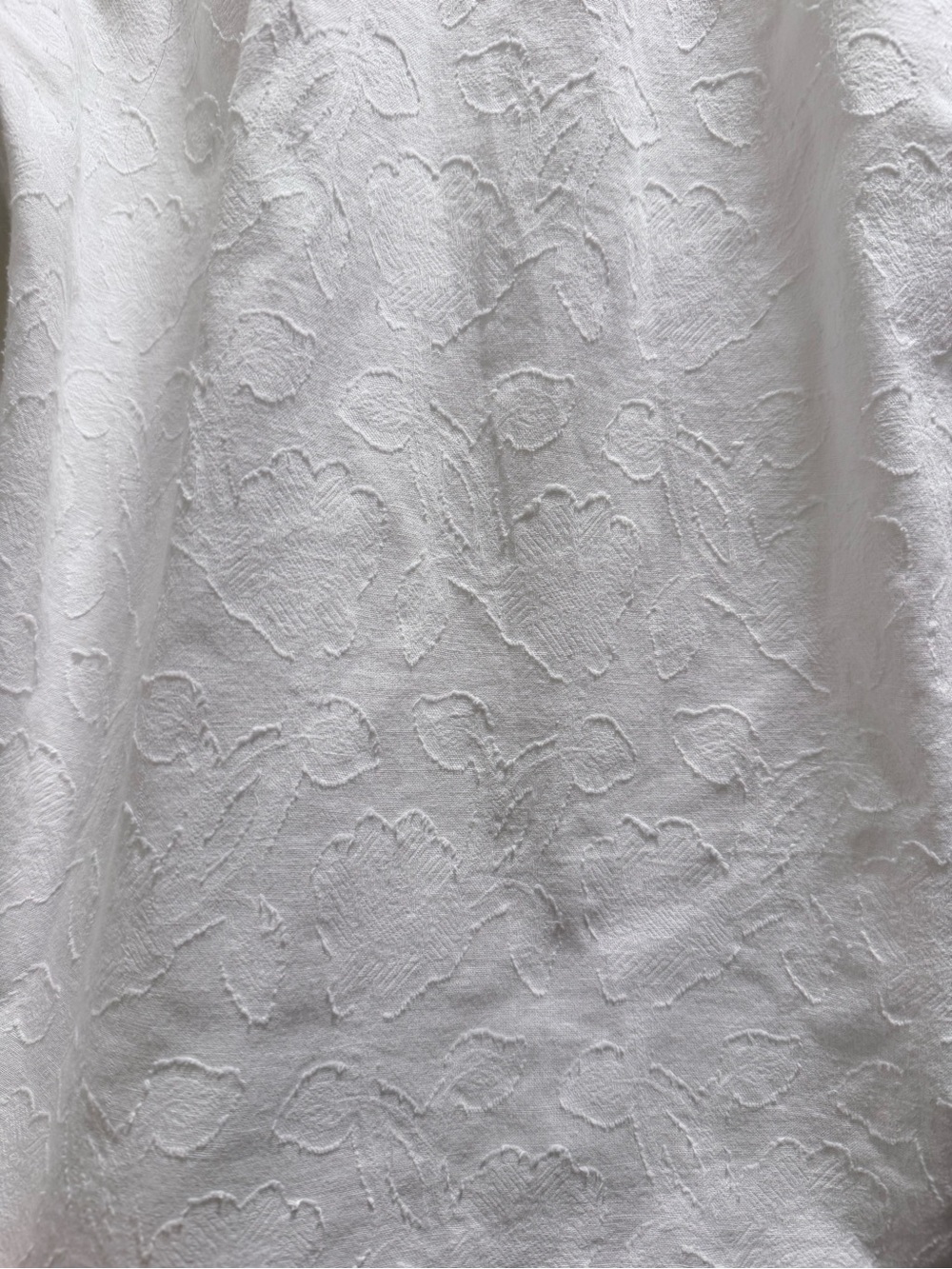 LC Lauren Conrad White Textured Button Front Top - Picture 3 of 7
